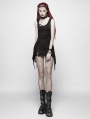 Black Gothic Daily Punk Tank Top for Women