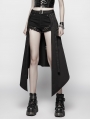 Black Gothic Punk Daily Half Skirt Accessories