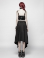 Black Gothic Punk Daily Half Skirt Accessories