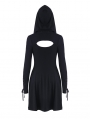 Black Gothic Punk Hooded Short Street Dress