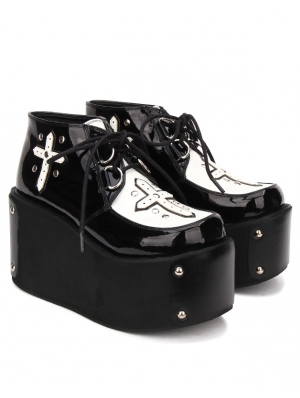 goth platform sneakers