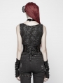 Black Gothic Punk PU Girdle for Women