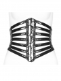 Black Gothic Punk PU Girdle for Women