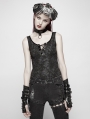 Black Gothic Punk Vest Tank Top for Women