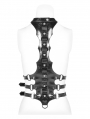 Black Gothic Punk Spine Shaped Harness