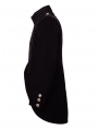 Black Long Sleeves Mens Gothic Coat
