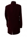 Wine Red Long Sleeves Mens Gothic Coat