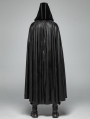 Black Gothic Retro Mystic Hooded Cloak for Men