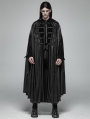 Black Gothic Retro Mystic Hooded Cloak for Men