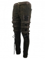 Gothic Steampunk Buckle Belt Pants for Men