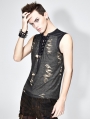 Gothic Hole Sleeveless T-Shirt for Men