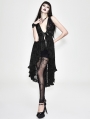 Black Romantic Sexy Gothic Lace Dress Top for Women