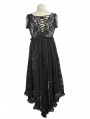 Black Romantic Sexy Gothic Lace Dress Top for Women