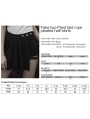 Black Street Fashion Gothic Punk Pleated Plaid Mini Skirt