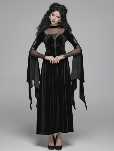 black gothic witch dress