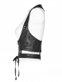 Black Gothic Punk PU Harness for Women