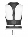 Black Gothic Punk PU Harness for Women