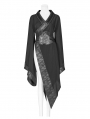 Dark Gothic Punk Asymmetric Kimono for Women