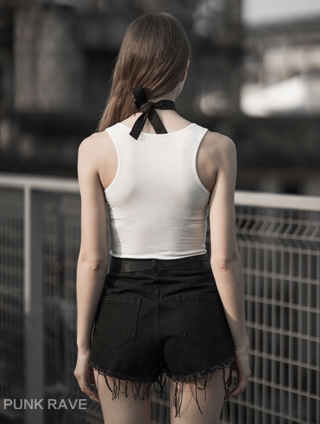 black street fashion gothic punk belt shorts for women rivet size chart