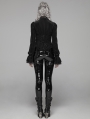 Black Vintage Gothic Velvet Long Sleeve Shirt for Women