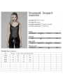 Black Gothic Steampunk Jacquard Corset Top for Women