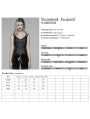 Green Gothic Steampunk Jacquard Corset Top for Women