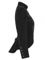 Black Vintage Gothic Lace Velvet Short Coat for Women