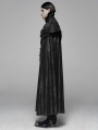 Black Noble Gothic Vampire Long Cloak for Men
