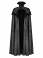 Black Noble Gothic Vampire Long Cloak for Men