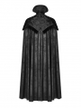 Black Noble Gothic Vampire Long Cloak for Men