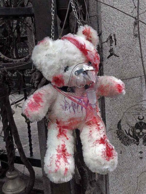 Injured Bloody Bear Doll Bag