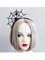 Black Gothic Halloween Spider Headband