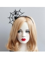 Black Gothic Halloween Spider Headband