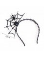 Black Gothic Halloween Spider Headband