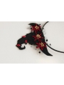 Black and Red Gothic Halloween Witch Headband