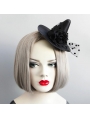Black Gothic Halloween Witch Hat Headdress