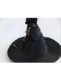 Black Gothic Halloween Witch Flower Chain Hat Headdress