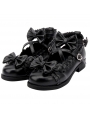 Black/Pink/Red/Brown Sweet Lolita Bow Shoes