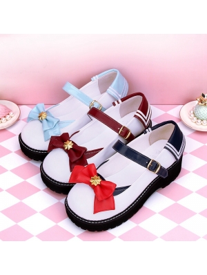 Red/Blue/Dark Red Sweet Lolita Sailor Style Shoes