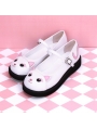 Black/White Sweet Lolita Cat Pattern Shoes