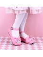 Black/White/Pink/Red Sweet Lolita Bow Platform Sandals