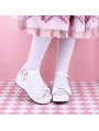 Black/White/Pink/Red Sweet Lolita Bow Platform Sandals