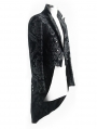 Black Vintage Gothic Double Breasted Tail Coat for Men