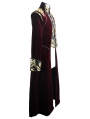 Red Vintage Gothic Victorian Masquerade Long Tail Coat for Men
