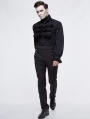 Black Vintage Gothic High Waist Party Long Trousers for Men