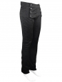 Black Vintage Gothic High Waist Party Long Trousers for Men