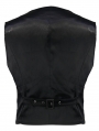 Black Vintage Gothic Victorian Underbust Vest for Men