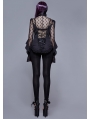 Gothic Sexy Lace Beading Long Sleeve Blouse for Women