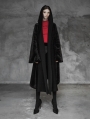 Black Fashion Street Gothic Witch Long Cardigan Jacket for Women