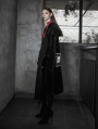 Black Fashion Street Gothic Witch Long Cardigan Jacket for Women